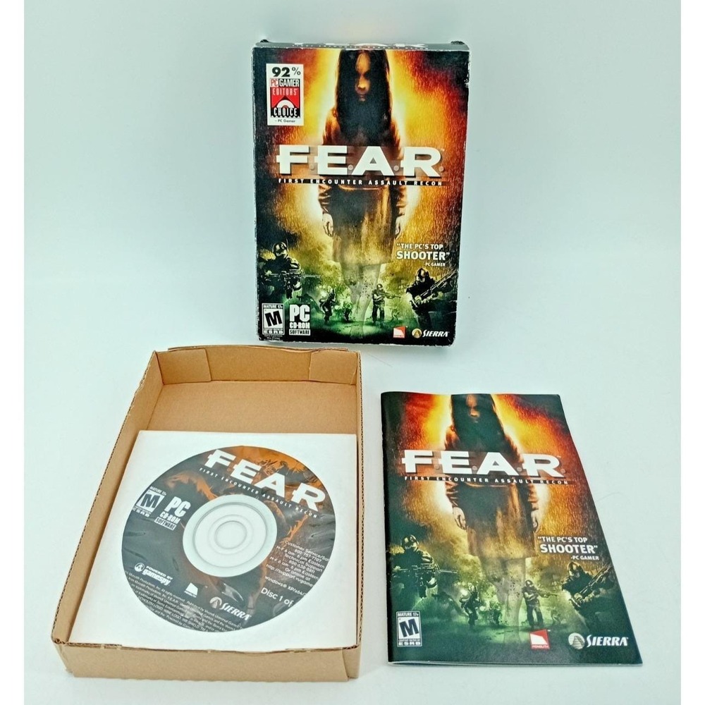 F.E.A.R. – First Encounter Assault Recon (2005‎ PC) Big Box CIB Complete VG